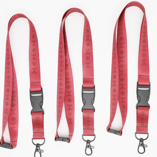 Custom Sticker and Sublimation Lanyards with Gunmetal Buckle