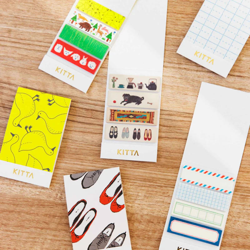 锦宫日本手账装饰拼贴和纸胶带KITTA经典复刻版春夏限定胶条便签