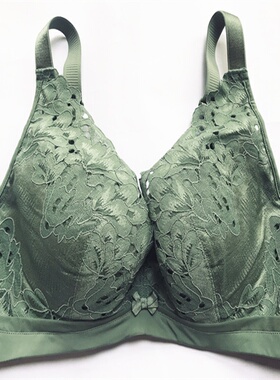 蕾丝薄款舒适软钢圈文胸罩聚拢调整型收副乳防下垂女士内衣1663