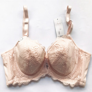 蕾丝薄杯舒适透气软钢圈文胸罩聚拢调整型收副乳上托女士内衣741