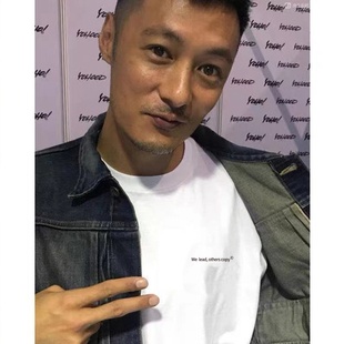 半袖 圆领夏2026新款 体恤 T恤男纯棉宽松大码 港风潮牌简约白色短袖