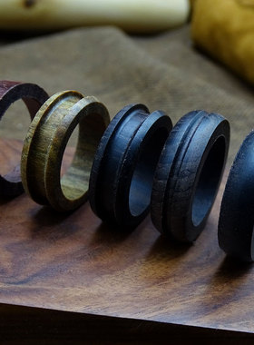 木戒指半成品戒指圈檀木木戒指黑檀木戒花梨木DIY材料情侣创意