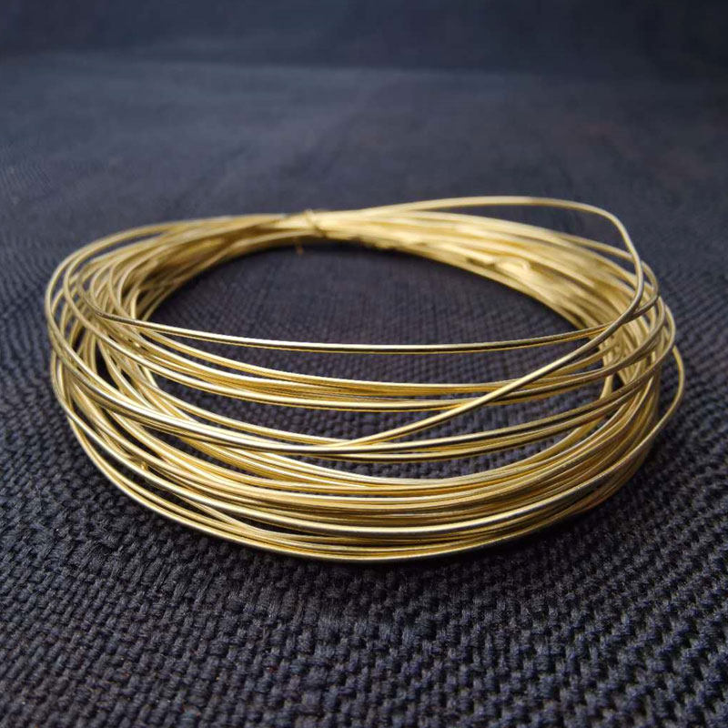 木镶嵌铜丝吊坠书签diy手工嵌丝铜线手工线 铜丝线999铜 镶嵌