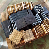 木戒指小方块4 1cm手工diy指环料方块料雕刻料复古风红木小料