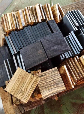 木戒指小方块4*4*1cm手工diy指环料方块料雕刻料复古风红木小料