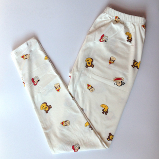 包邮 衬裤 女士纯棉秋裤 高腰薄款 学生保暖线裤 棉莱卡少女卡通秋裤