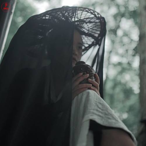古风斗笠带纱cosplay帽