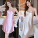 睡衣女夏冰丝吊带睡裙大码 睡裙露背薄款 冰丝高级感性感风家居服