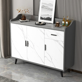 岩板餐边柜靠墙一体客厅置物架轻奢储物柜家用茶水柜厨房橱柜边柜