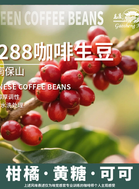 高晟庄园 S288水洗咖啡生豆阿拉比卡1000g云南咖啡豆保山小粒手冲