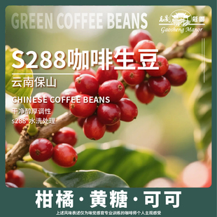 高晟庄园 S288水洗咖啡生豆阿拉比卡1000g云南咖啡豆保山小粒手冲