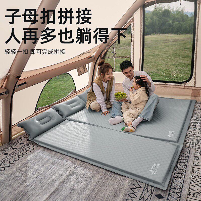户外充气床垫便携露营打地铺帐篷充气垫露营旅游自动气垫睡垫地垫
