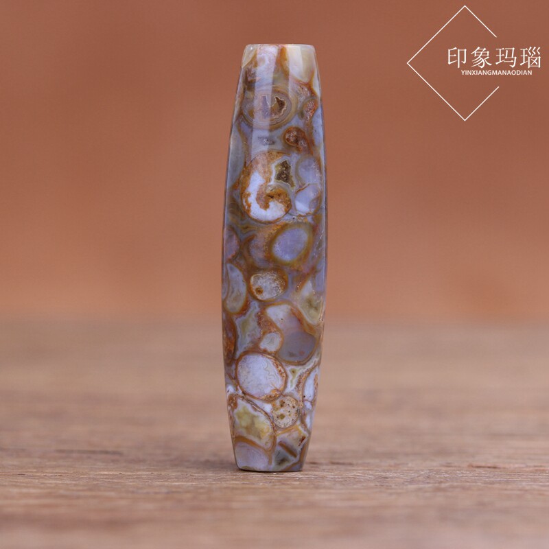 一物一图 天然蜗牛石天珠 勒子 玛瑙桶珠 散珠 吊坠 挂件