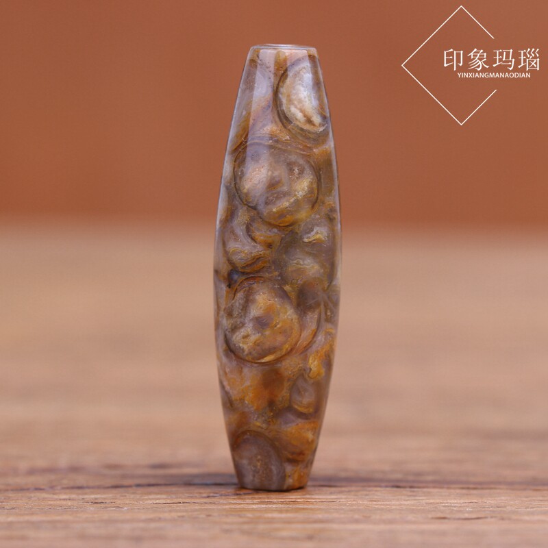 老矿料天珠 天然 蜗牛石 玛瑙天珠 勒子 散珠 diy文玩配饰