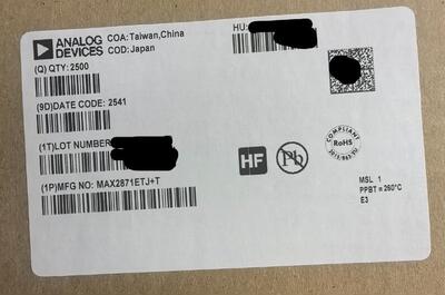 原装 MAX2871ETJ+T MAX2871ETJ TQFN-32 丝印2871E 射频芯片IC