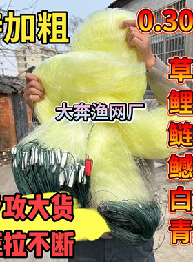 加粗高倍黄丝0.3加强丝大鱼网三层沉网特粗丝超强粘网微加重挂网