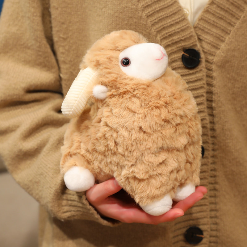 小绵羊公仔羊宝宝玩偶小羊羔抱枕儿童安抚陪睡布娃娃男女生日礼物