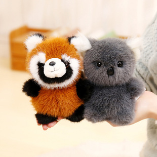 原点绒创背宝小可爱玩偶熊猫毛绒玩具浣熊公仔挂件送儿童生日礼物