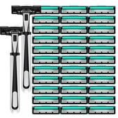 通用双层刀片手动刮胡刀剃须刀老式 剃胡子刀男士 剃胡刀刮脸刀剃毛