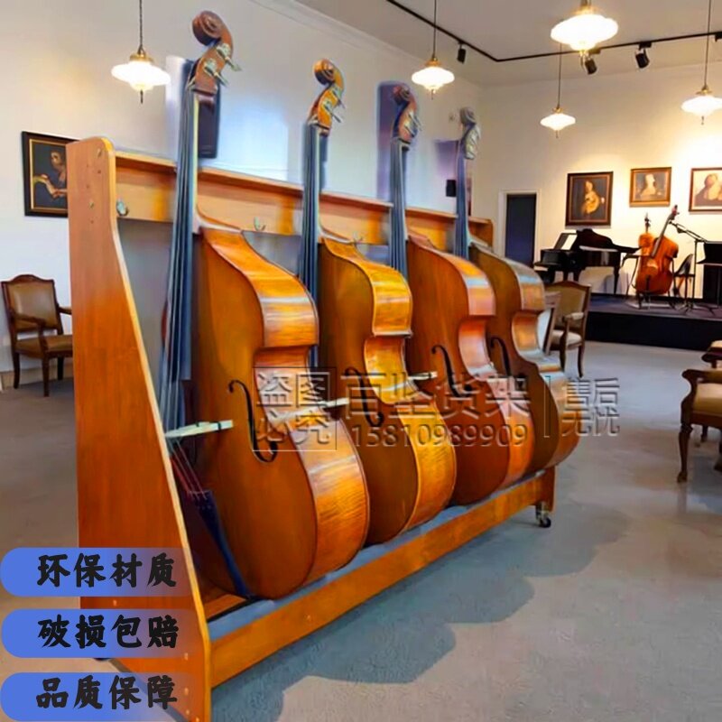 北京木制大中小提琴实木拆装带轮图片