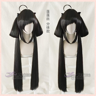 飞炫 荣耀 孙尚香蓬蓬丝原皮肤 孙尚香假毛 自然棕黑 cosplay假发