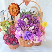 永生花花篮手工diy材料包创意三八妇女节礼物送女友闺蜜生日结婚