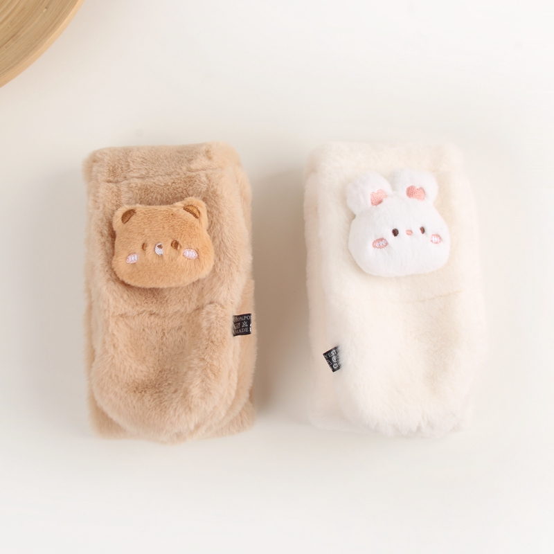 宝宝冬季围巾可爱兔子毛绒围脖