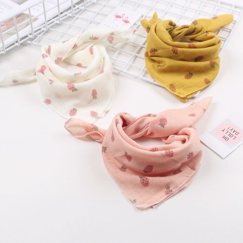 宝宝围巾薄款婴儿纱巾防风三角巾