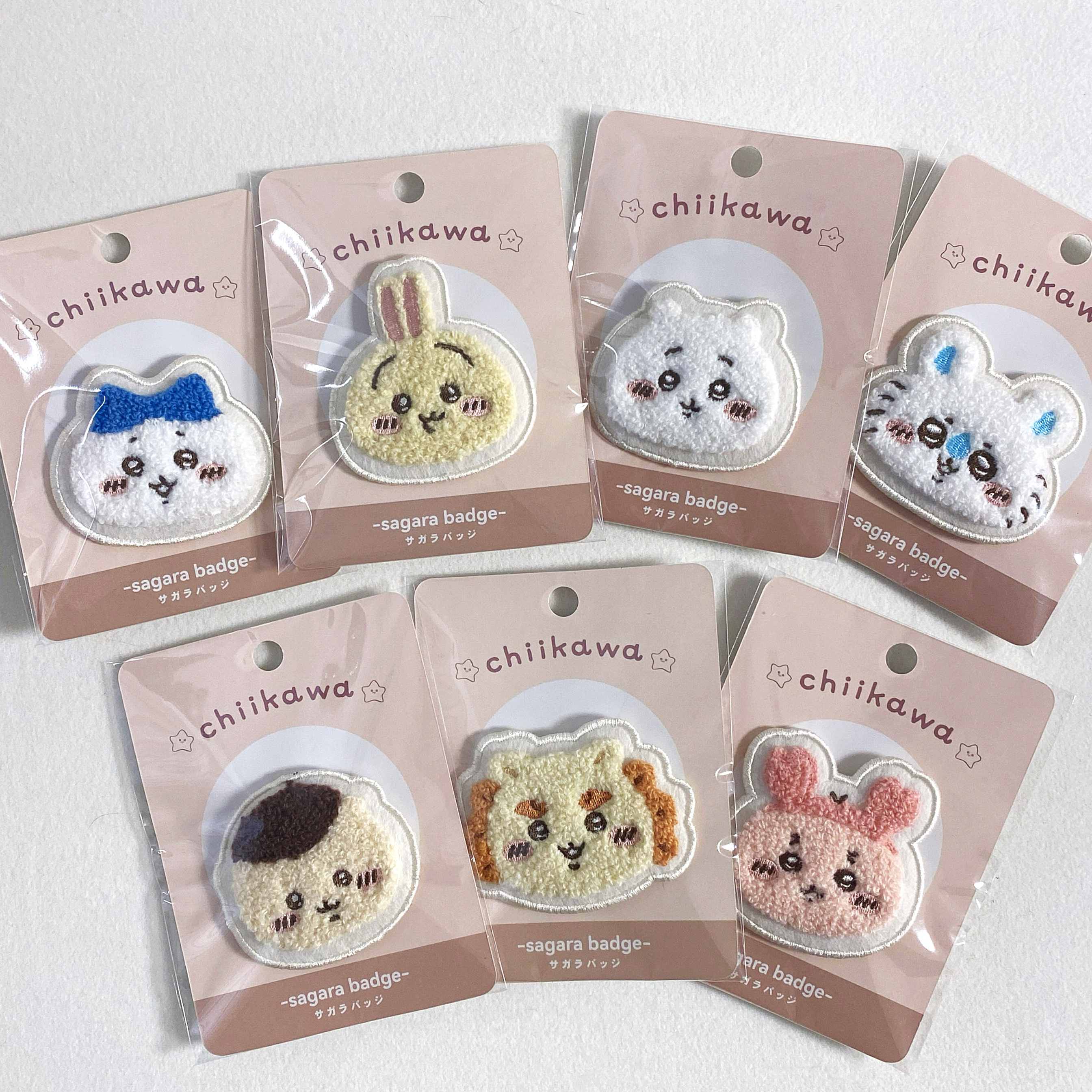 现货日本chiikawa刺绣徽章小八乌萨奇吉伊胸针cleanfit风格配饰