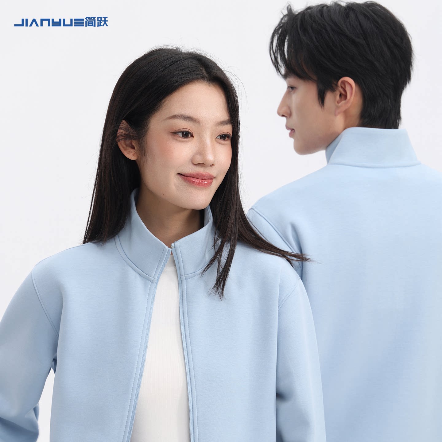 定制印logo立领拉链卫衣工作服