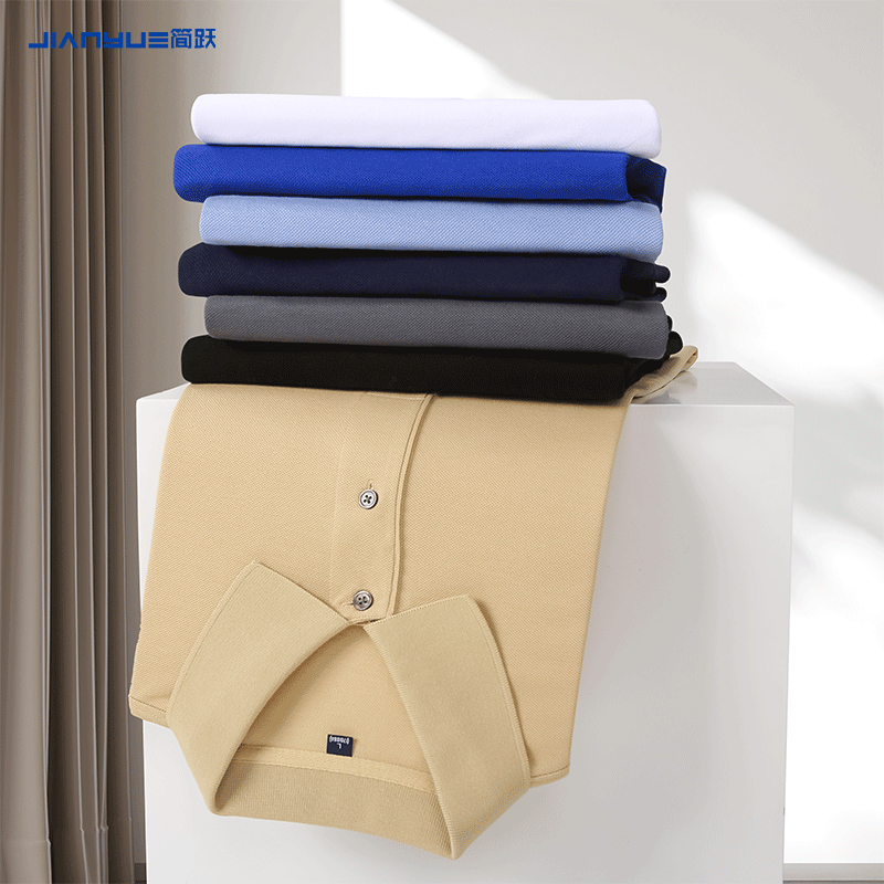 重磅纯棉t恤定制工作服班服印logo高端团体翻领短袖polo衫刺绣字
