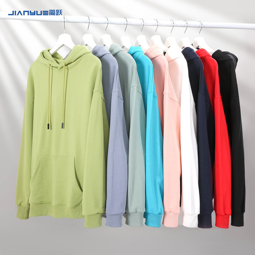 重磅毛圈连帽卫衣定做印花图案