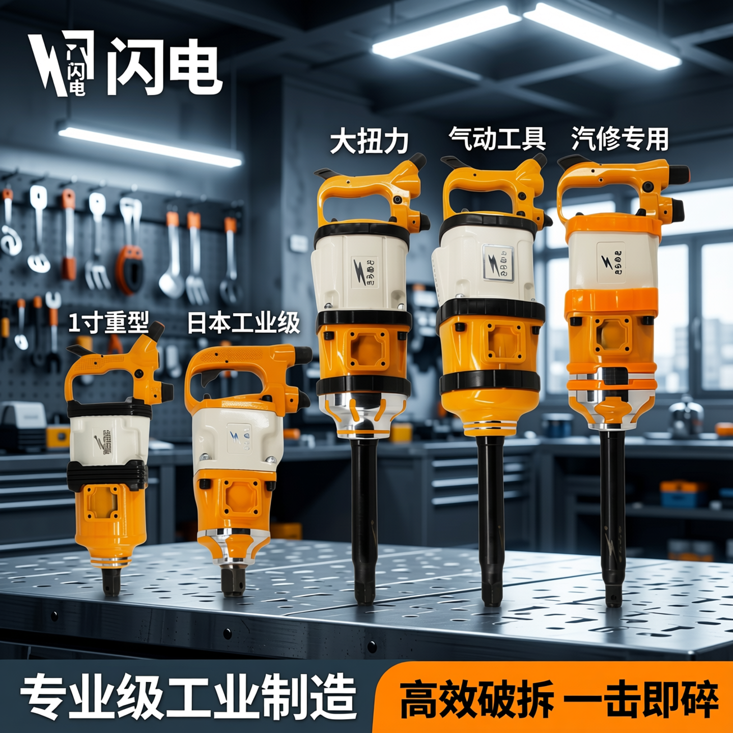 闪电1寸风炮机大风炮气动工具大扭力重型汽修日本工业级风炮