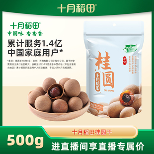 十月稻田桂圆干500g/袋买一送一龙眼肉干货核小肉厚干货泡茶水
