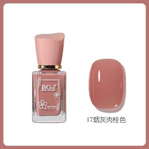 裸色显白系列免烤指甲油持久快干闪光银2023新款流行色系不易掉色