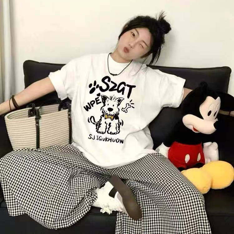 美式休闲纯棉短袖T恤男女童夏装新款潮牌卡通中大童宽松百搭上衣,童装/婴儿装/亲子装,T恤,淘宝优惠券,粉丝福利购,淘宝优惠卷