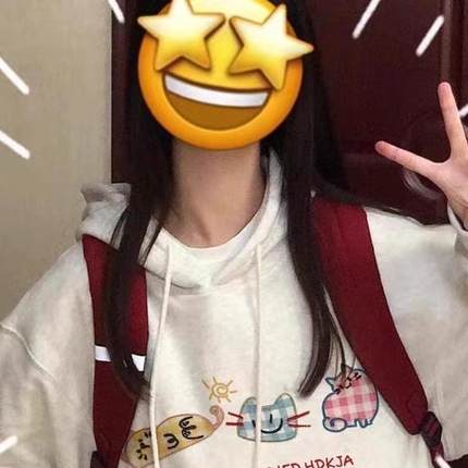 女童卡通印花洋气连帽卫衣2025新款秋冬加绒美式设计感大童上衣潮