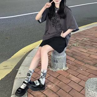 女童套装夏季2026新款韩版女孩时髦夏装中大童洋气休闲短袖两件套