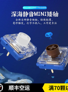 凯华Kailh静音矮轴消音安静机械键盘深海孤岛鲸落MINI 1353Hitbox