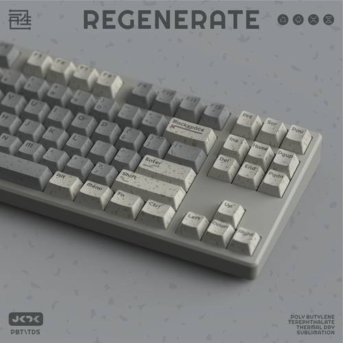 JKDK Studio 再生Regenerate PBT热升华原厂68 980 75 87 104键帽
