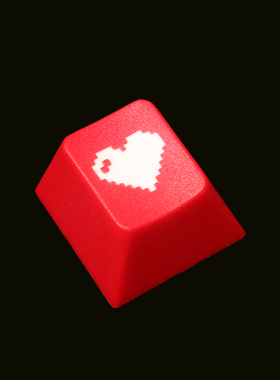 键帽馆 红色爱心 猫爪键帽R4 ESC 回车原厂高度机械磁轴键盘