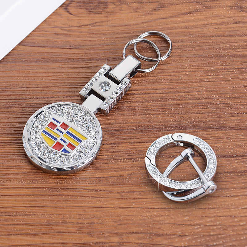 4S品质凯迪拉克镶钻钥匙扣