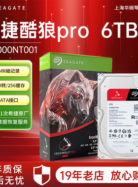 希捷ST6000NT001 酷狼pro 6T NAS企业级硬盘 6TB 送数据恢复NE000