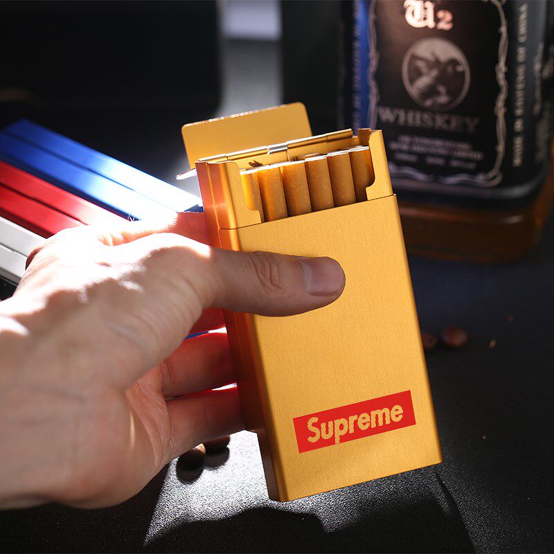 aluminium alloy Shell Cigarette case man 20 Metal smart cover Cigarette case ultrathin Trendin the  ZIPPO/Swiss Army Knife/Glasses , Smoking , Cigarette case  category - from Buy2taobao.com to provide professional Taobao agent buy service