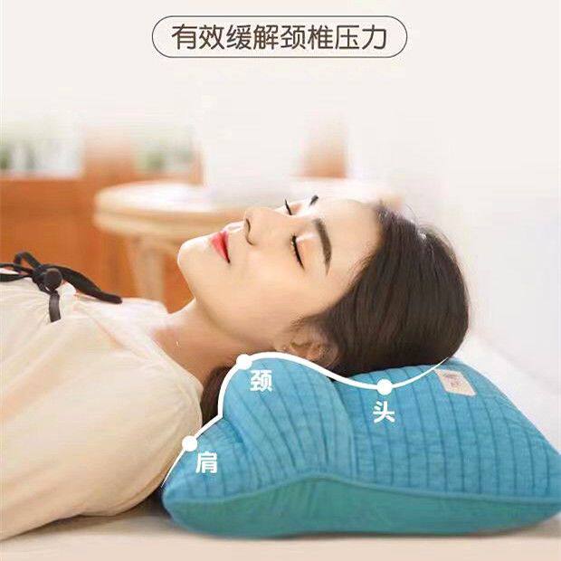 糖果色非修复颈椎一体枕 花草保健枕荞麦壳枕荞麦壳颈椎枕头