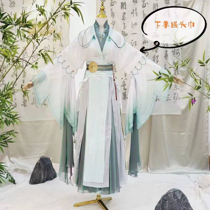 天官赐福风师青玄cos服风师娘娘雨师古装汉服男假发cosplay服装女