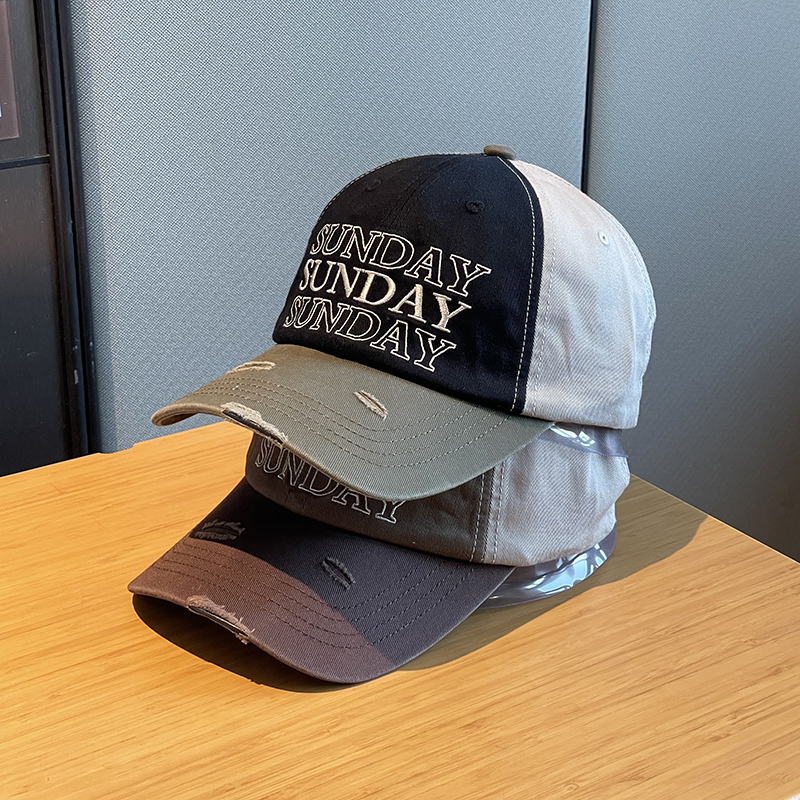 棒球帽男女四季拼色偏大