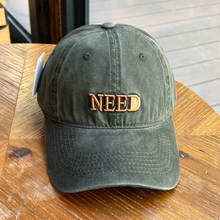 NEED字母刺绣软顶棒球帽子女时尚 街拍穿搭ins简春游鸭舌帽男潮帽