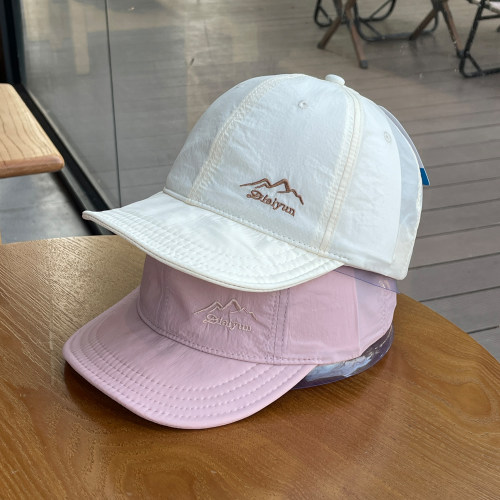 春夏短帽檐速干运动棒球帽子女