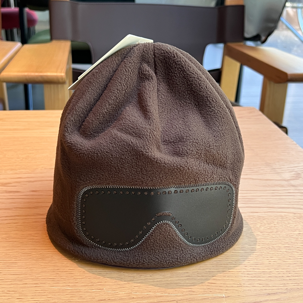 秋冬抓绒护耳墨镜装饰套头帽女